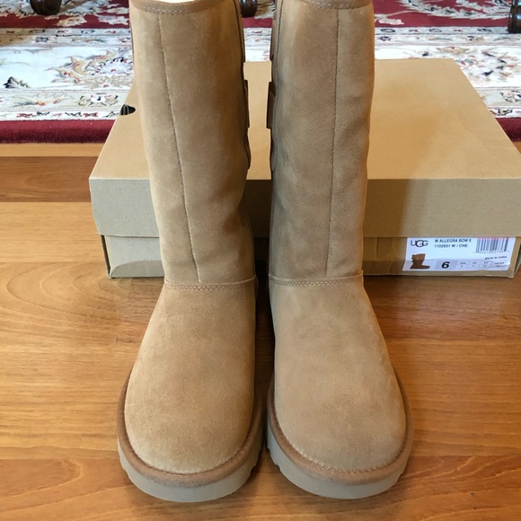 NWB W ALLEGRA BOW II Bow Long Boots size 6 - Picture 2 of 8